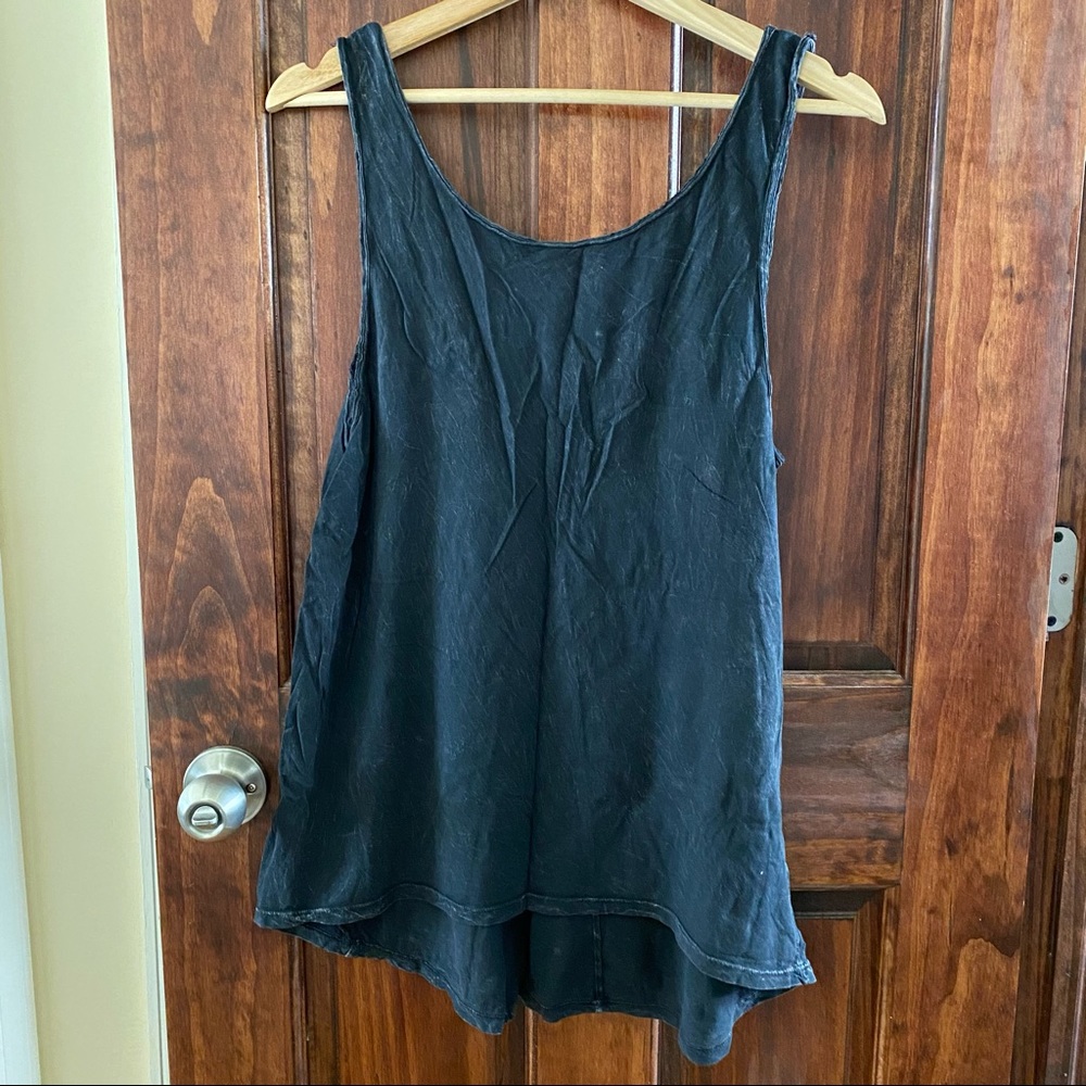 Acid wash mini dress or coverup